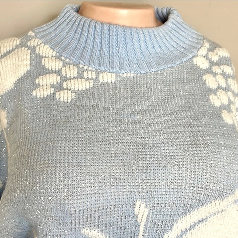 Vintage Metallic Butterfly Sweater - Picture 3 of 4